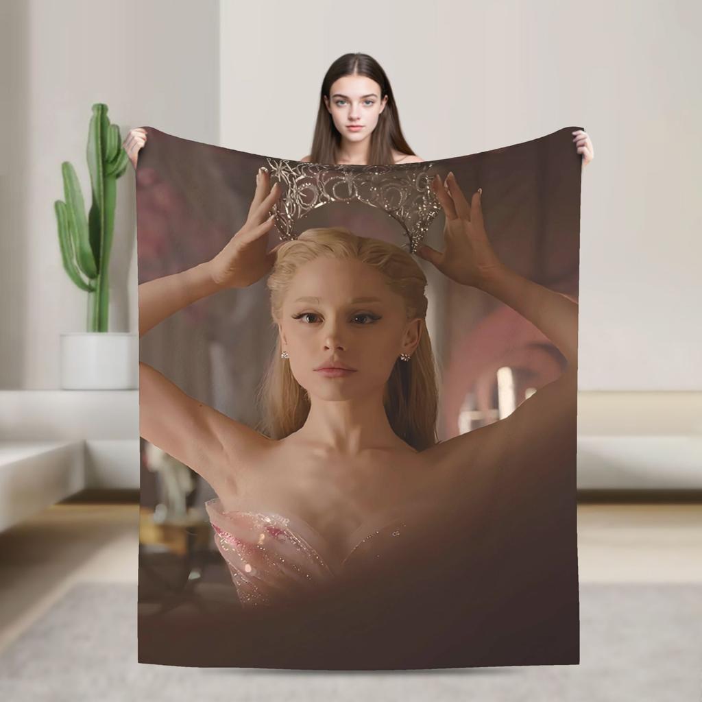 2025 New Wicked For Good Blanket Camping Flannel Throw Blanket For Bedroom Soft Warm Quality Bedspread Gift