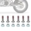 Комплект болтов и гаек для звезды 6 шт. M8 для CRF KLX YZ TTR YZF KX KXF RM RMZ Мотоцикла Мотокросса Питбайка