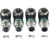 Прочный 8-контактный адаптер типа А на RJ45, 12 мм, IP68, для суровых условий, передача данных 10 Гбит/с, Cat6/Cat5e
