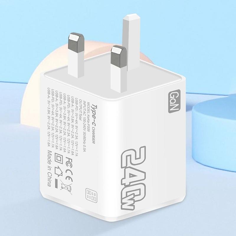 240 Вт Gan USB-C Зарядное устройство 8 в 1 Быстрая зарядка Зарядное устройство для телефона Адаптер питания для EU/US/UK вилки Настенное зарядное устройство