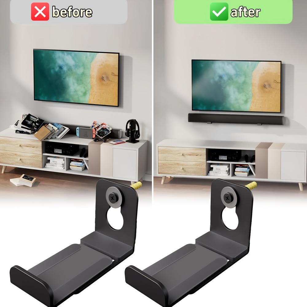 Кронштейн для настенного крепления саундбара для Samsung Bose LG Sony JBL Sonos и других. Крепится под телевизором. Выдерживает до 33 фунтов (прибл. 15 кг).