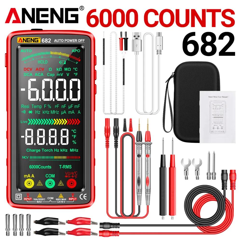 ANENG 681/682/683 Pro Multimeter Non-contact Electric Measuring Meter Rechargable Digital Tool 6000 Count Voltage Tester Current
