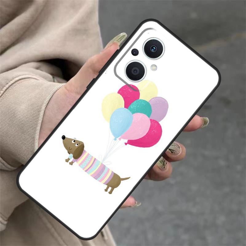 Мультяшный чехол такса сосиска для OPPO Reno 7 8 Lite 6 5 4 11F 10 Pro 8T 5Z 4Z OPPO Find X6 Pro X2 Neo X3 X5 Lite