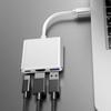 3-в-1 4K Конвертер Type-C в HDMI Алюминиевый корпус 3.0 PD Адаптер зарядки Док-станция HD USB