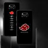 Cartoon Akatsuki Logo Case for Xiaomi Poco F1 C50 F3 C75 C61 C40 M3 M4 M7 Pro X3 X4 X5 X7 Pro C71 M5 Black Soft Phone Cover