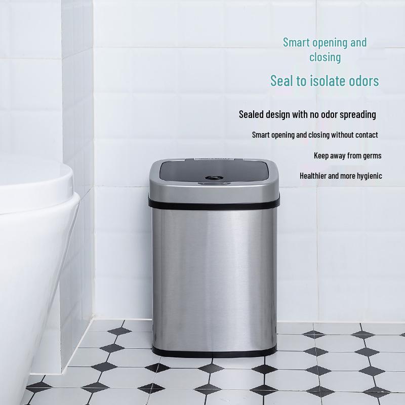 Умное индукционное мусорное ведро из нержавеющей стали Nashida для дома или офиса