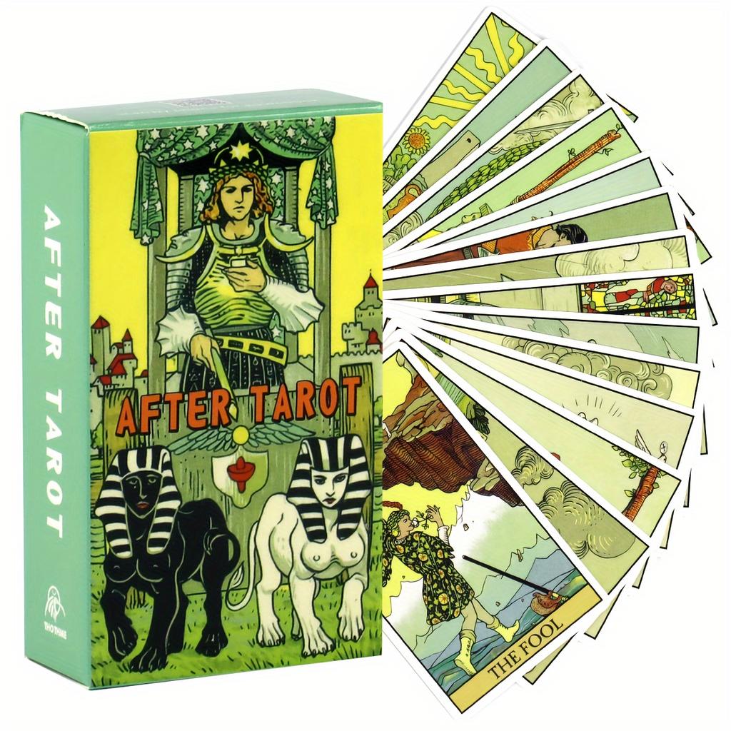 After Card Reading Cards Deck - 78Pcs, 2.6 X 4.7" | Modern Twist On Traditional Artwork | Includes Major & Minor Arcana For Mystical Fortune Telling