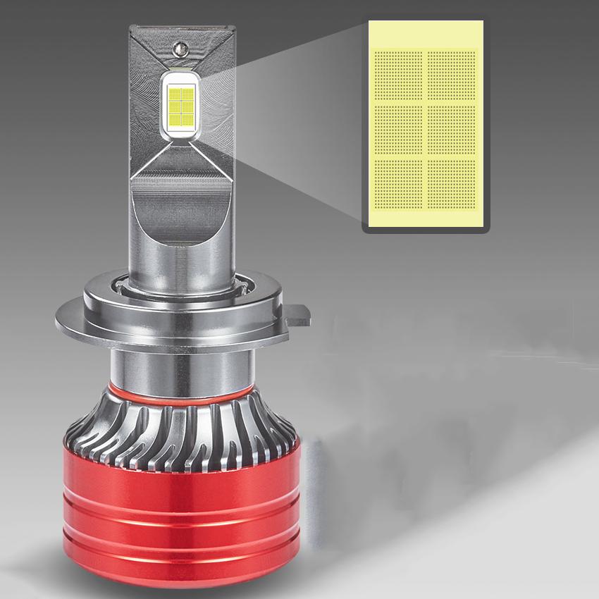 Мощные автомобильные фары мощностью 120 Вт с лампами H4/H7, универсальные светодиодные автомобильные фары H1H4 H7 H8/9/11 9005 9006 9012 Высокая яркость