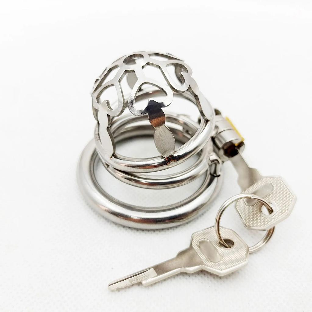 Chastity Device Cock Ring Lock Penis Ring Scrotum Bondage Chastity lock Chastity Belt Lock Sex Toys for Men Male Cock Cages