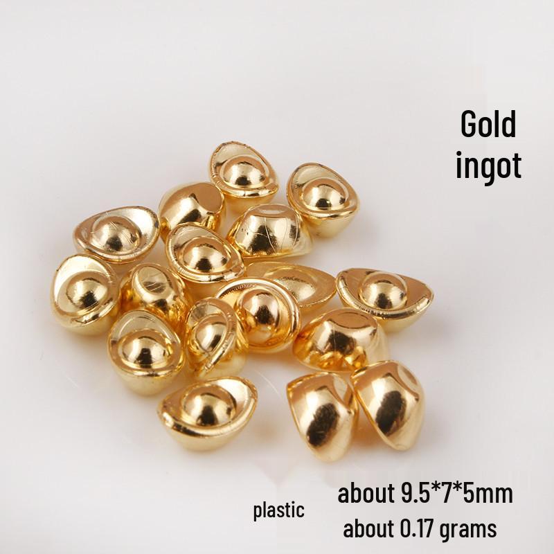 Золотой брелок в виде воздушного шара и гамбургера из сплава с семенами дыни и слитком песочного золота