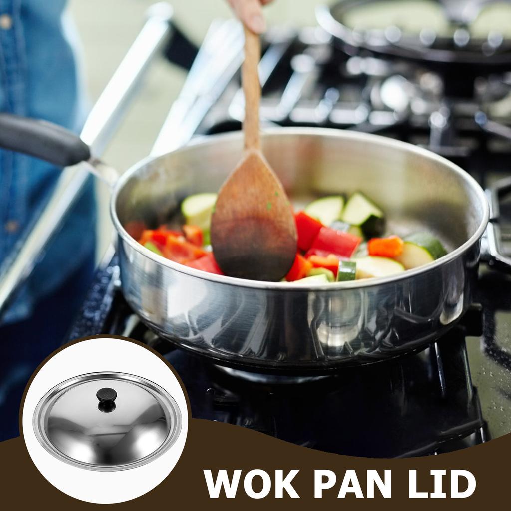 Universal Lid for Pots Pans Cookware Cover Cooking Utensils Stainless Steel Lids