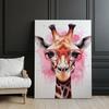 Pink Giraffe With Glasses Pink Giraffe With Glasses, 40X50 Cm, Frameless, Matte Paper 230 Gsm