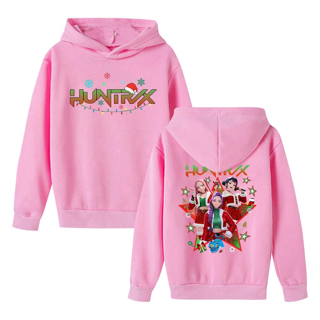 Kids' Long Sleeve Loose Pullover Letter Print Drawstring Hooded Sweatshirt