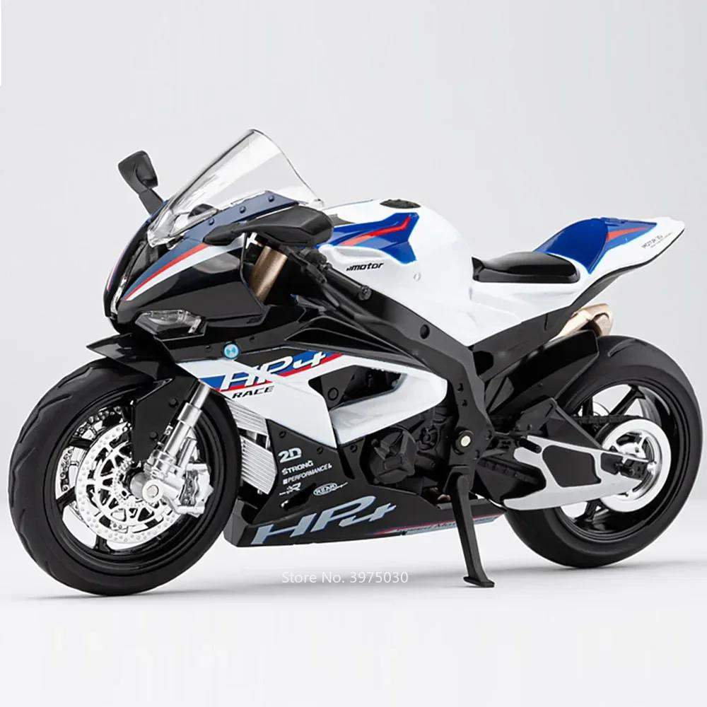 1:12 R nineT Scrambler HP4 Alloy Diecast Motorcycle Models Car Toy Wheel Rotate Vehicles Sound Light Motorcycles Kids Xmas Gift