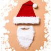 Рождество дома Набор шапка и борода Санты