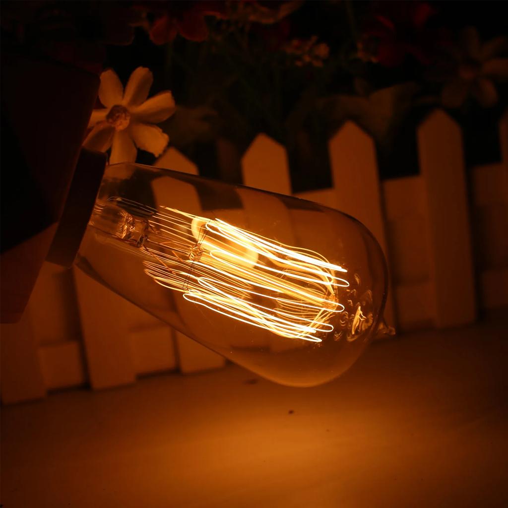 Новые ретро лампы Эдисона E27 40 Вт 220 В 110 В для спальни, индустриальный лофт, винтажная лампочка для домашнего декора, лампа ST64, винтовой цоколь