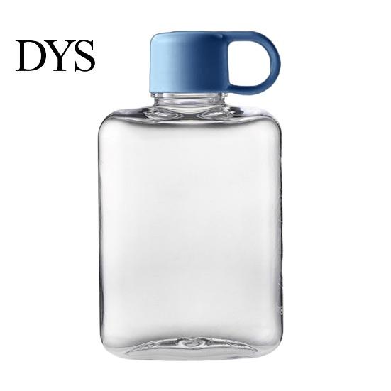 Portable Flat Flask Cup Tritan Water Bottle, Lightweight Slim Design, Large Office Daily Jug Capacity Leakproof Kettle, for Outdoor Hiking Travel And