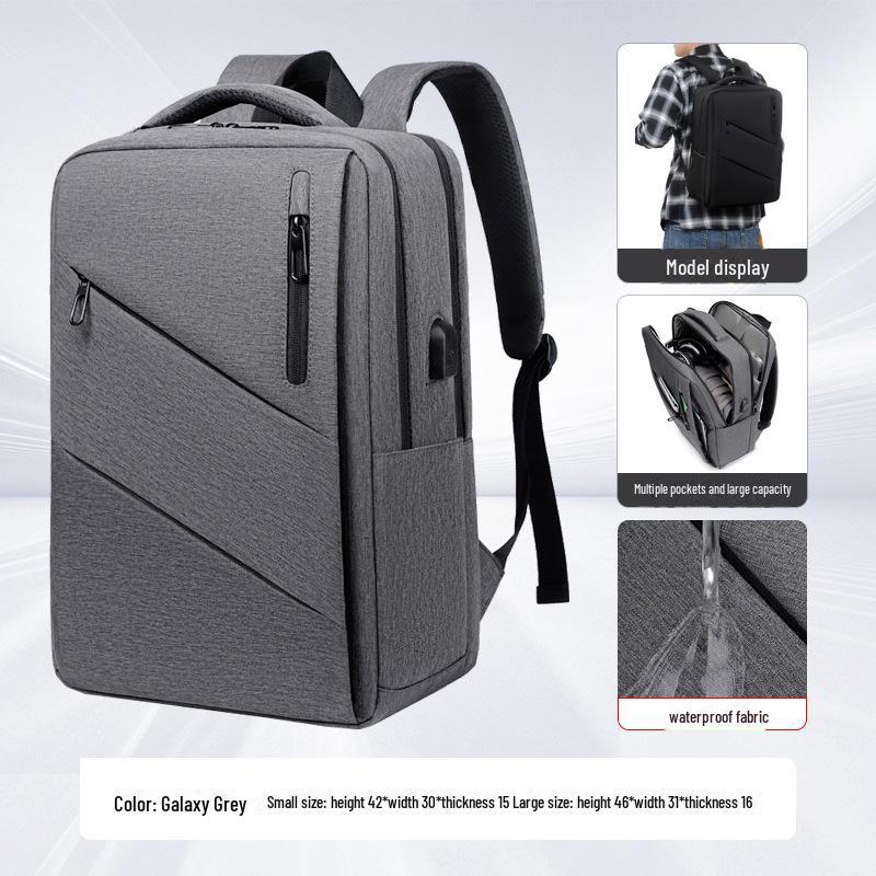 Водонепроницаемый мужской дорожный рюкзак большой вместимости – модный, прочный, деловой и удобный для ноутбука