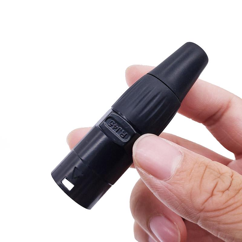 1pcs 8p8c RJ45 Net Work Waterproof Connector, IP65 D Socket Panel Ethernet Connector