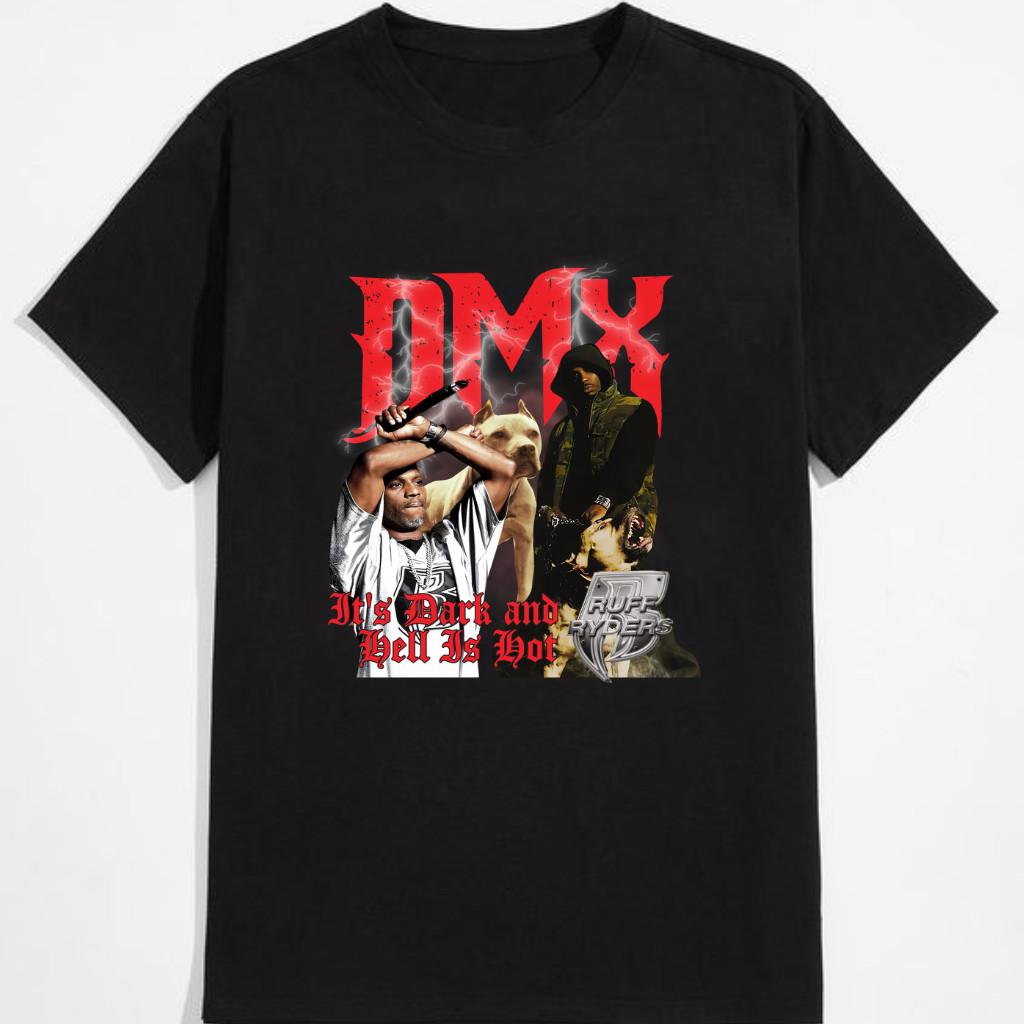 DMX Vintage Hip Hop Rapper Graphic T-Shirt Unisex Music Fan Tee Streetwear Shirt