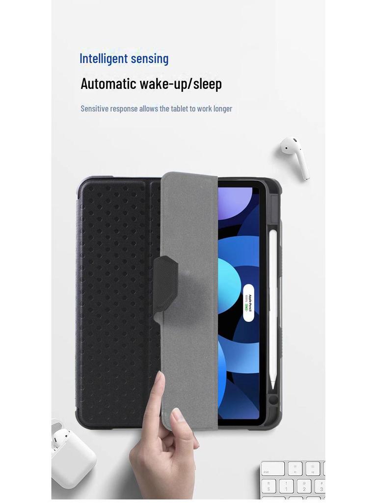 Чехол для планшета iPad Air 10.9 с отделением для ручки — защитный кожаный чехол