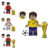Soccer Star Series Team Building Blocks Set Small Plastic Pieces
