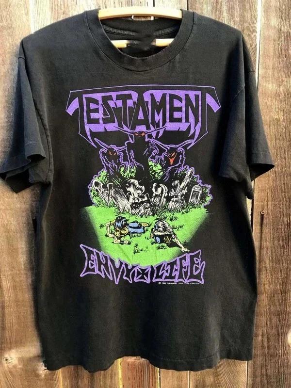 Testament Practice What You Preach Black Short Sleeve Reprint T shirt KK2098