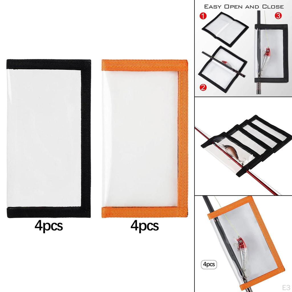 4 штуки Чехлы-обертки для рыболовных приманок Защитные сумки для хранения различных приманок