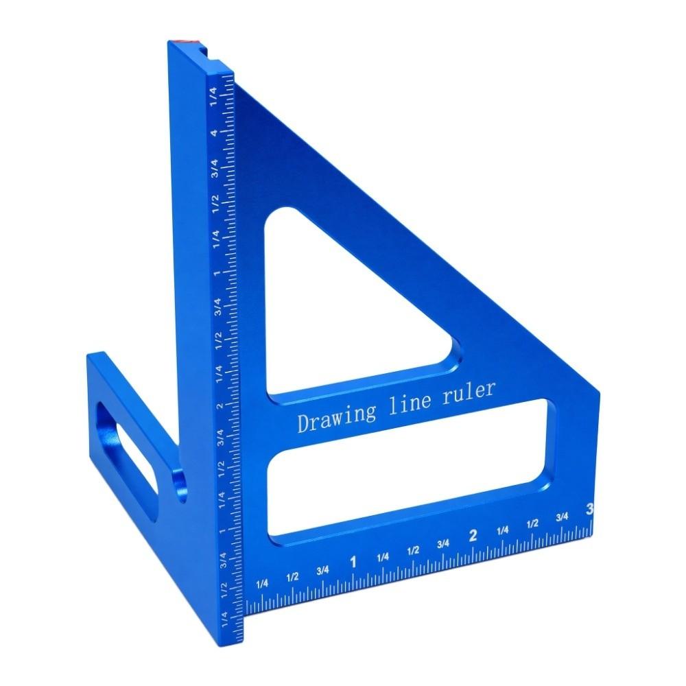 Aluminum Alloy Angle Gauge Tool Multi Angle Woodworking Square Protractor For Woodworking