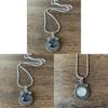 Bohemian Gothic Crystal Pendant Necklace With Cross Chain For Fashion Casual Women Men