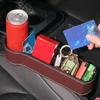 2PCS Leather Car Seat Storage Box Phone Keys Organizer Auto Seat Crevice Storage Filler Munti-functional Auto Organizer