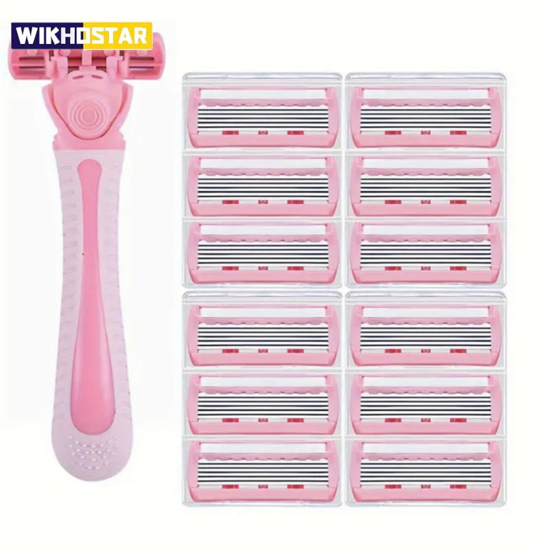 Бритва для женщин 6-слойное лезвие для бритья ног, подмышек, 6-слойные лезвия, бритва, трансграничная, точечная, ручная бритва, бритва для ног