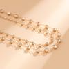 Sweet and Cool Beach Chain Versatile Body Chain, Simple Double-layer Rhinestone Full Diamond Waist Chain for Women
