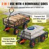 Garden Dump Cart Heavy-duty Metal Yard Carts and Wagons 400 lbs Loading