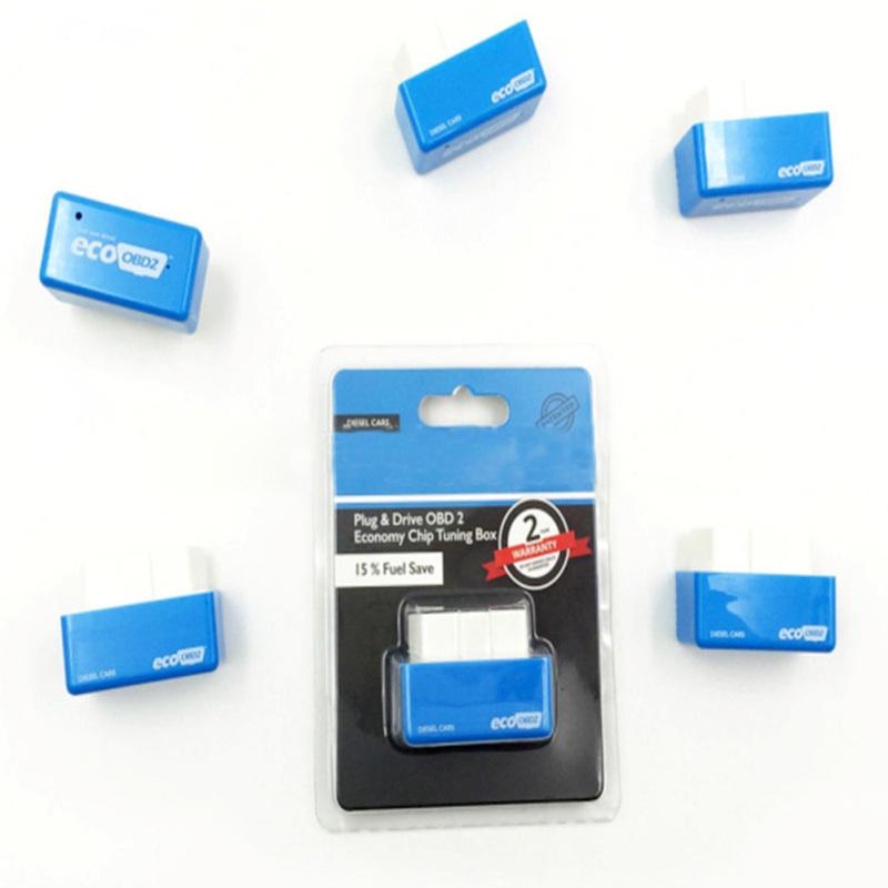 Экономичный чип-тюнинговый блок Plug and Drive ECOOBD2, оптимизирующий экономайзер ЭБУ для дизельных и бензиновых автомобилей