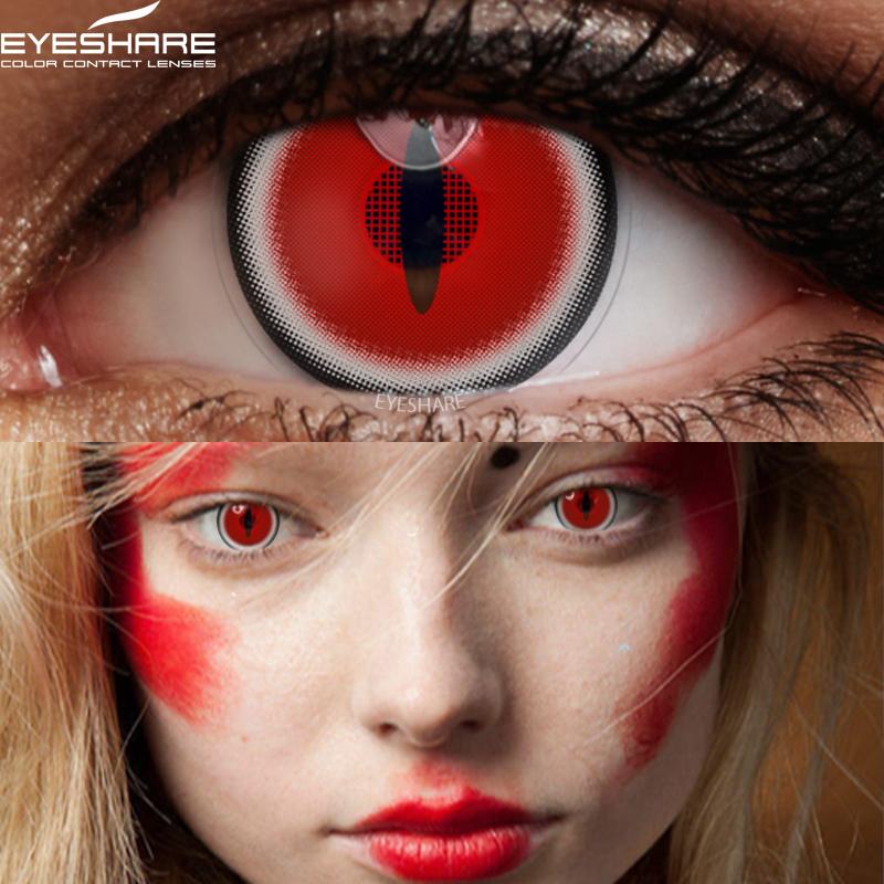 Eyeshare Color Contact Lenses For Eyes 2pcs Anime Cosplay Colored Lenses Blue Purple Halloween Lenses Contact Lens Beauty Makeup