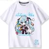 Second Dimension Anime Hatsune Miku Fashion Trend New Cotton Top Short Sleeve T-shirt Unisex