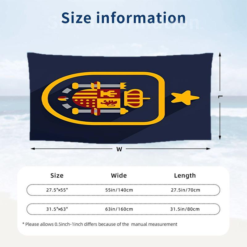 Spain national football team Beach Towel Soft Microfiber Summer Towel Quick Dry Absorbent Towel for Beach Swimming Pool Travel