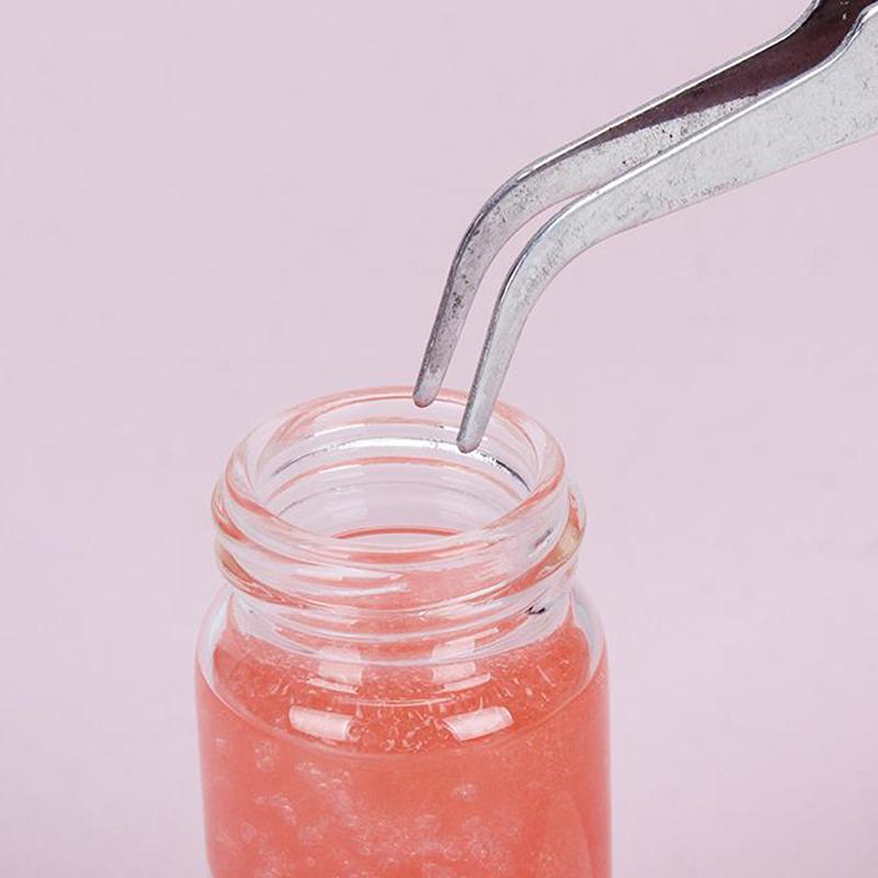 25 мл жидкость для очистки пинцетов для ресниц с губчатым шариком и клеем для удаления