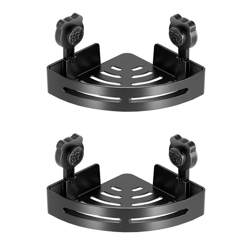 Wall Mounted Suction Cup Triangle Storage Rack Punch Free Wall Shower Shampoo Rack for Home