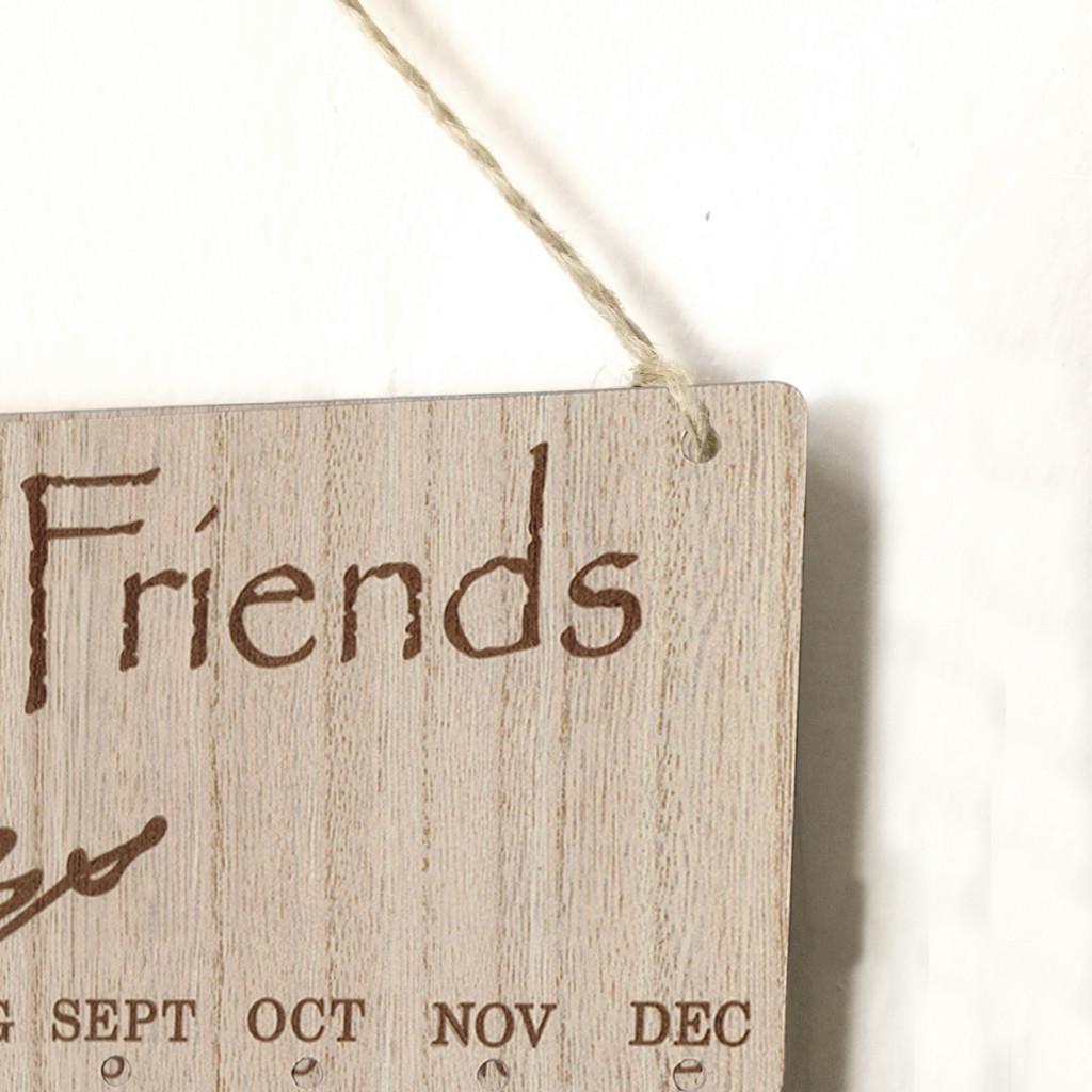 Семейная доска для дня рождения, табличка, сделай сам, подвесной деревянный календарь напоминания о дне рождения