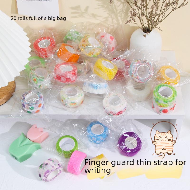 Самоклеящаяся эластичная повязка на палец: Защита от износа и мозолей для спорта и письма