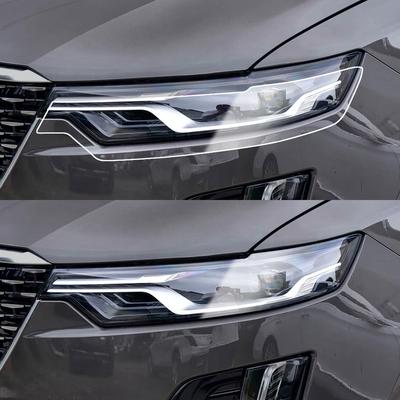 Для Cadillac XT6 2019-2026 Высокоглянцевая Дымчато-Черная Предустановленная Защитная Пленка для Фар TPU PPF Комплект Антицарапающая Виниловая Обмотка Покрытие