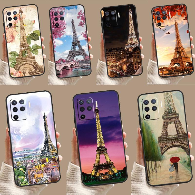 Франция Париж Эйфелева башня Для OPPO A79 A58 A78 A98 A53S A57S A54S A74 A94 A17 A77 A5 A9 A96 A76 A16 A52 A72 A15 Чехол