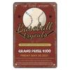 Sports Ball Game Posters Vintage Metal Tin Signs Decor Plaque Billard Bowling Rugby Football Home Wall Decor Room Decoration