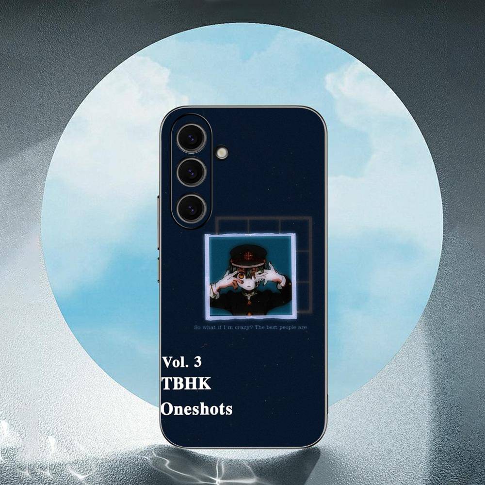 Анимация Туалетный Ханнако-кун Юги Для Samsung Galaxy S23 S24 S25 Ultra S22 Plus S21 Черный Мягкий Чехол Водонепроницаемый Мягкий Чехол