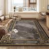 Gold Luxury Carpets for Living Room Home Decoration Bedroom Large Area Rug Washable Non-slip Cloakroom Mat Alfombra Tapis Salon