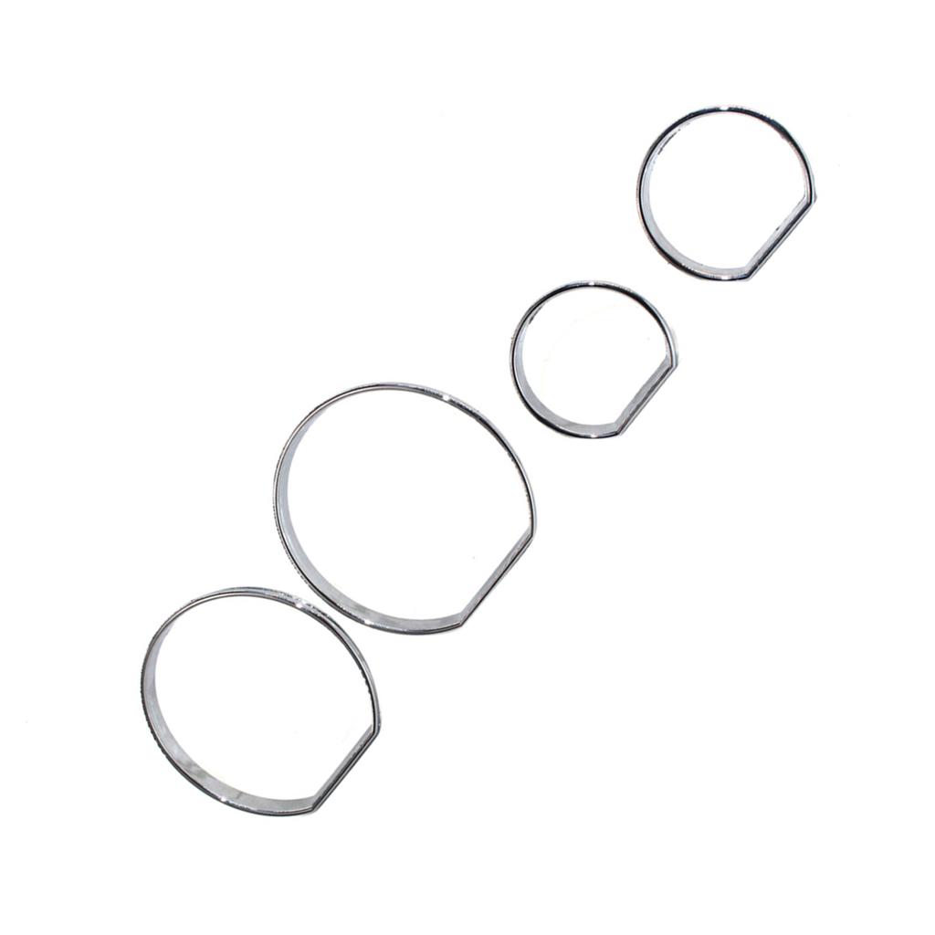 Хромированные кольца накладки на панель приборов, кольца шкал, рамка спидометра, замена для BMW E46 1999 2006