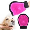 1PCS Pet Dog Cat Breathable Massage Glove Grooming Hair Comb Cleaning Bath BrushPink