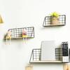 Настенный стеллаж для хранения без перфорации, сетка для душа, подвесная корзина, деревянная железная настенная полка для ванной комнаты